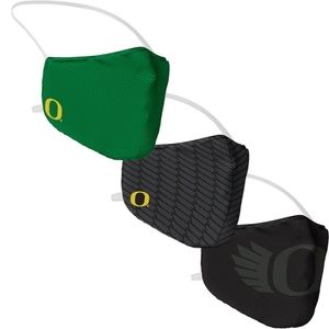Oregon Ducks Fanatics Branded Adult All Over Logo Face Covering 3-Pack